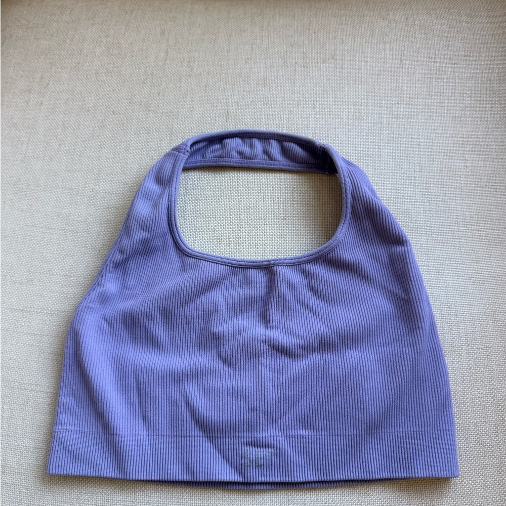 SET Active Purple Halter Top
